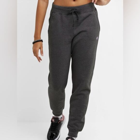 Women’s Champion Joggers PowerBlend Sweatpants 4X Plus Size Iconic Granite Grey - Picture 1 of 7